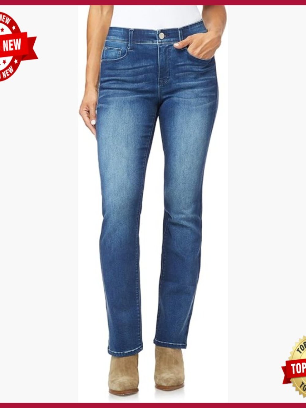 Sculpting Bootcut Jeans with Stretch Denim, Figure Enhancing Fit - Picture 1 of 7